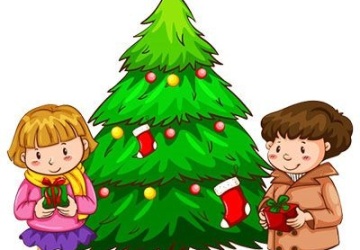 Powiększ obraz: Choinka piękna jak las...- wspólne ubieranie drzewka świątecznego w grupie "Tygrysków".